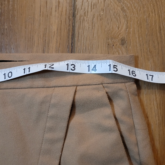 Banana Republic Camel Faux Wrap Skirt Size 8 Petite - Picture 4 of 8